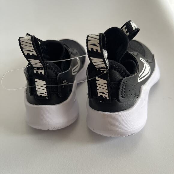 Nike Flex Runner 3 Toddler Size 8C Uk 7.5 Eu 25 Black White Shoes NEW No Box